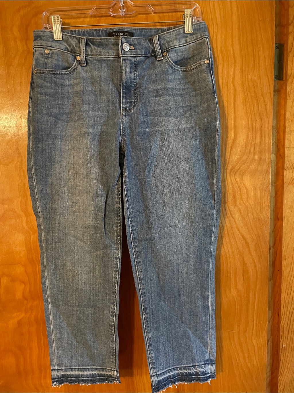 Talbots Mid-Rise Light Blue Cropped Jeans
